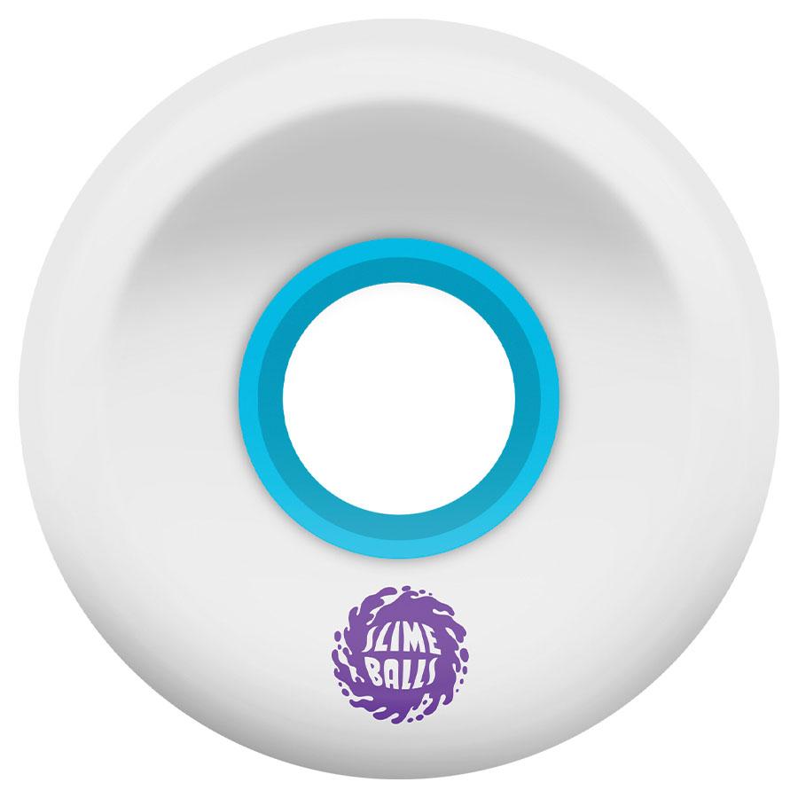 Santa Cruz Wheels Slime Balls 60mm OG Slime White 78a Reissue Skateboard Wheels