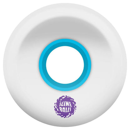 Santa Cruz Wheels Slime Balls 60mm OG Slime White 78a Reissue Skateboard Wheels