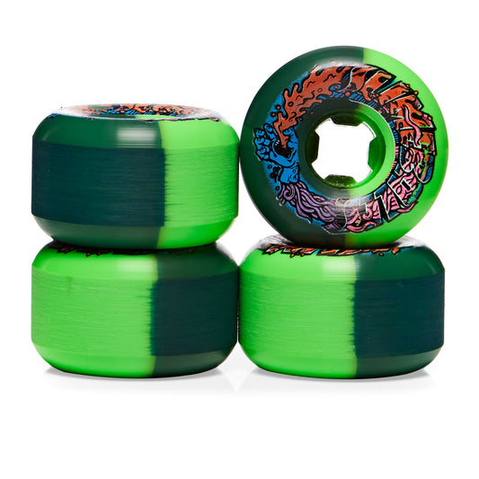 Santa Cruz Wheels Slime Balls Greetings Speed Balls Green Black 56mm 99a