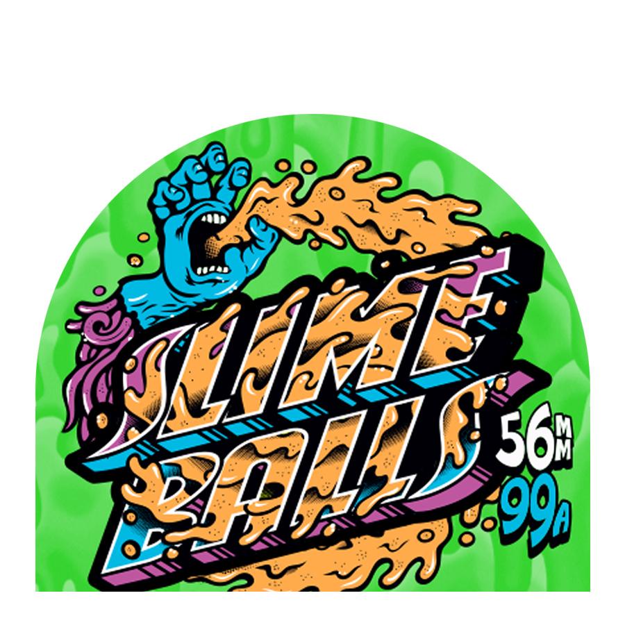 Santa Cruz Wheels Slime Balls Greetings Speed Balls Green Black 56mm 99a