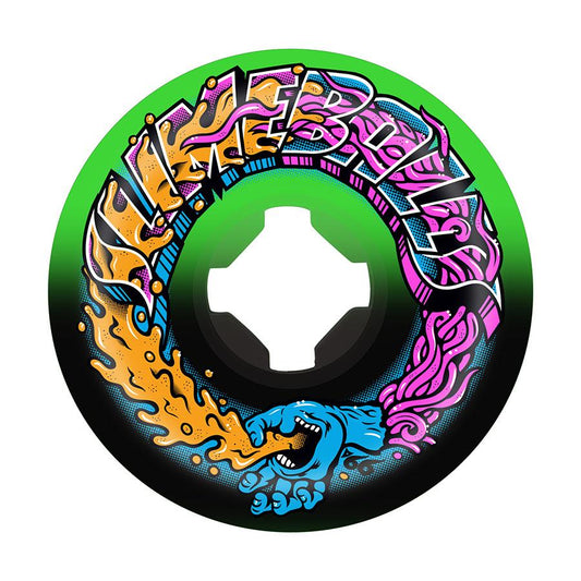 Santa Cruz Wheels Slime Balls Greetings Speed Balls Green Black 56mm 99a