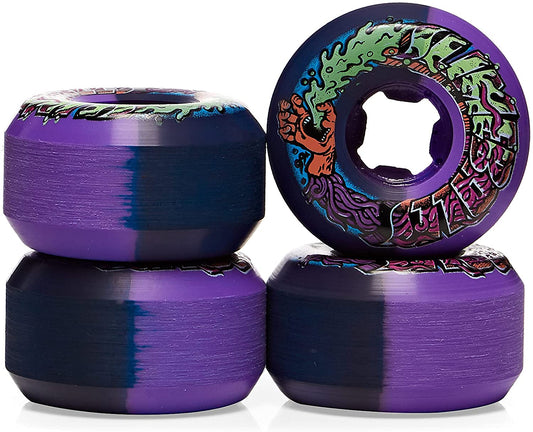 Santa Cruz Wheels Slime Balls Greetings Speed Balls Purple Black 53mm 99a