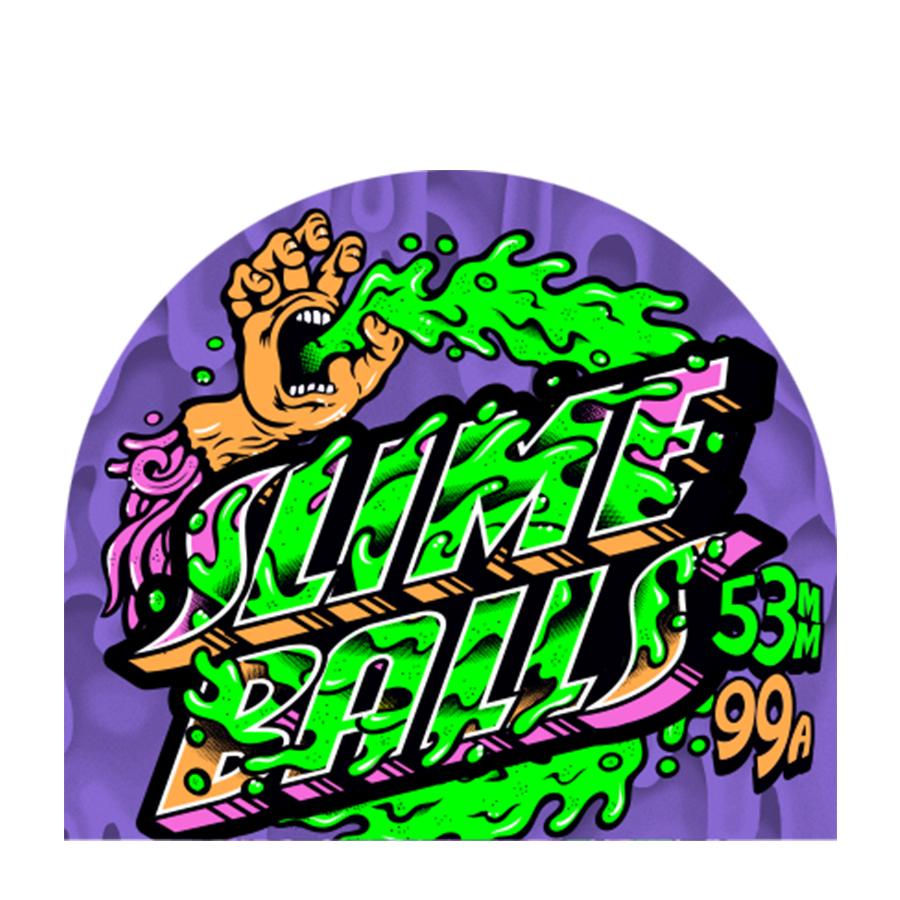 Santa Cruz Wheels Slime Balls Greetings Speed Balls Purple Black 53mm 99a