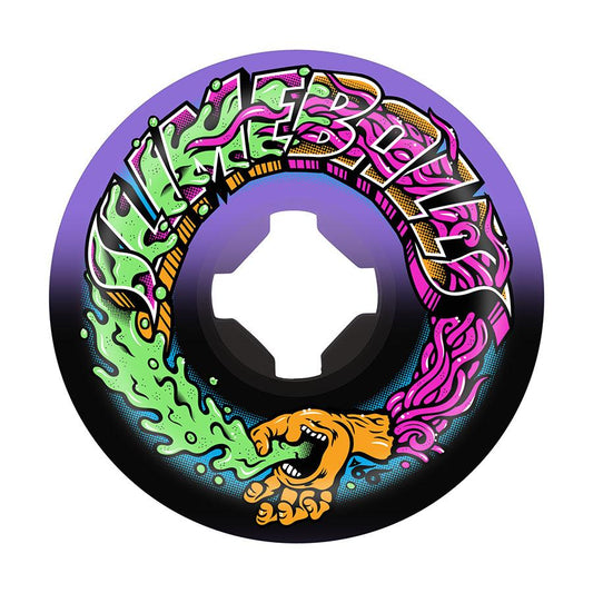 Santa Cruz Wheels Slime Balls Greetings Speed Balls Purple Black 53mm 99a
