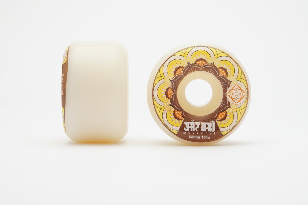 Satori Wheels Mandala Series 52Mm Yellow 101A Conical Shape