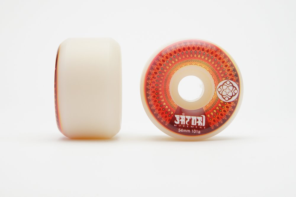 Satori Wheels Mandala Series 54Mm Red 101A Conical Shape