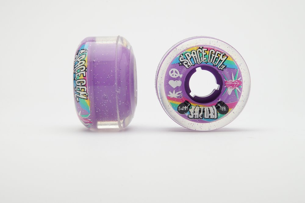 Satori Wheels Space Gem 54Mm Clear Urethane 78A
