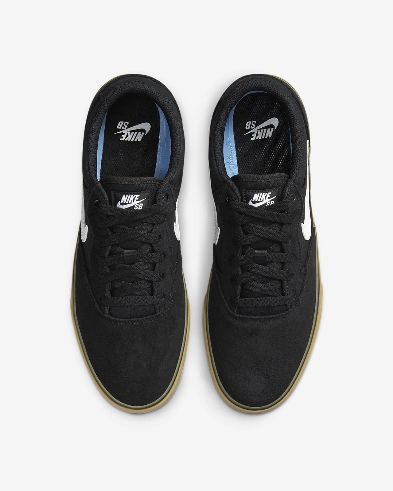 Nike SB Shoes Chron 2 Black Gum White US SIZE Skateboard Sneakers