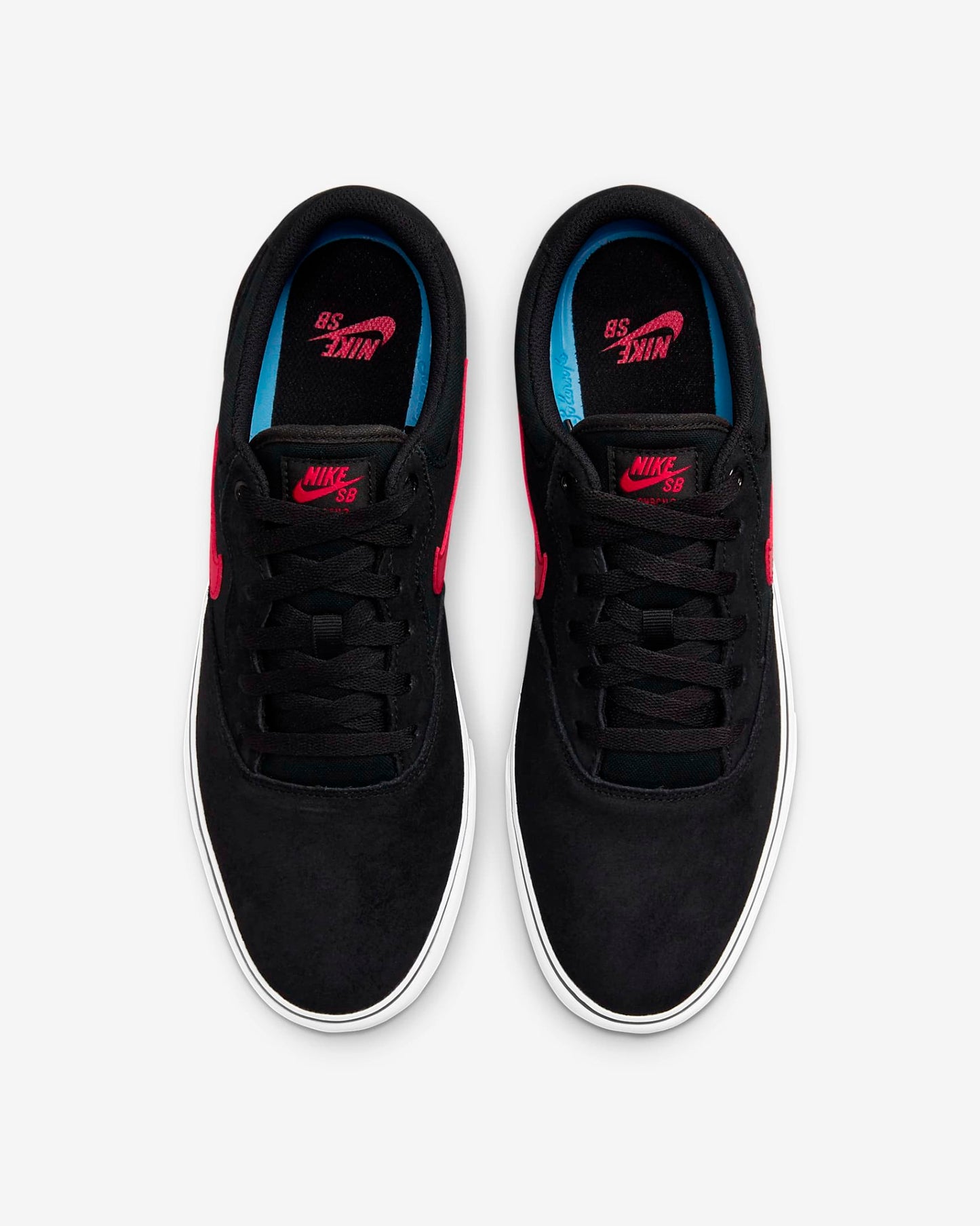 Nike SB Shoes Chron 2 Black White Red US SIZE Skateboard Sneakers