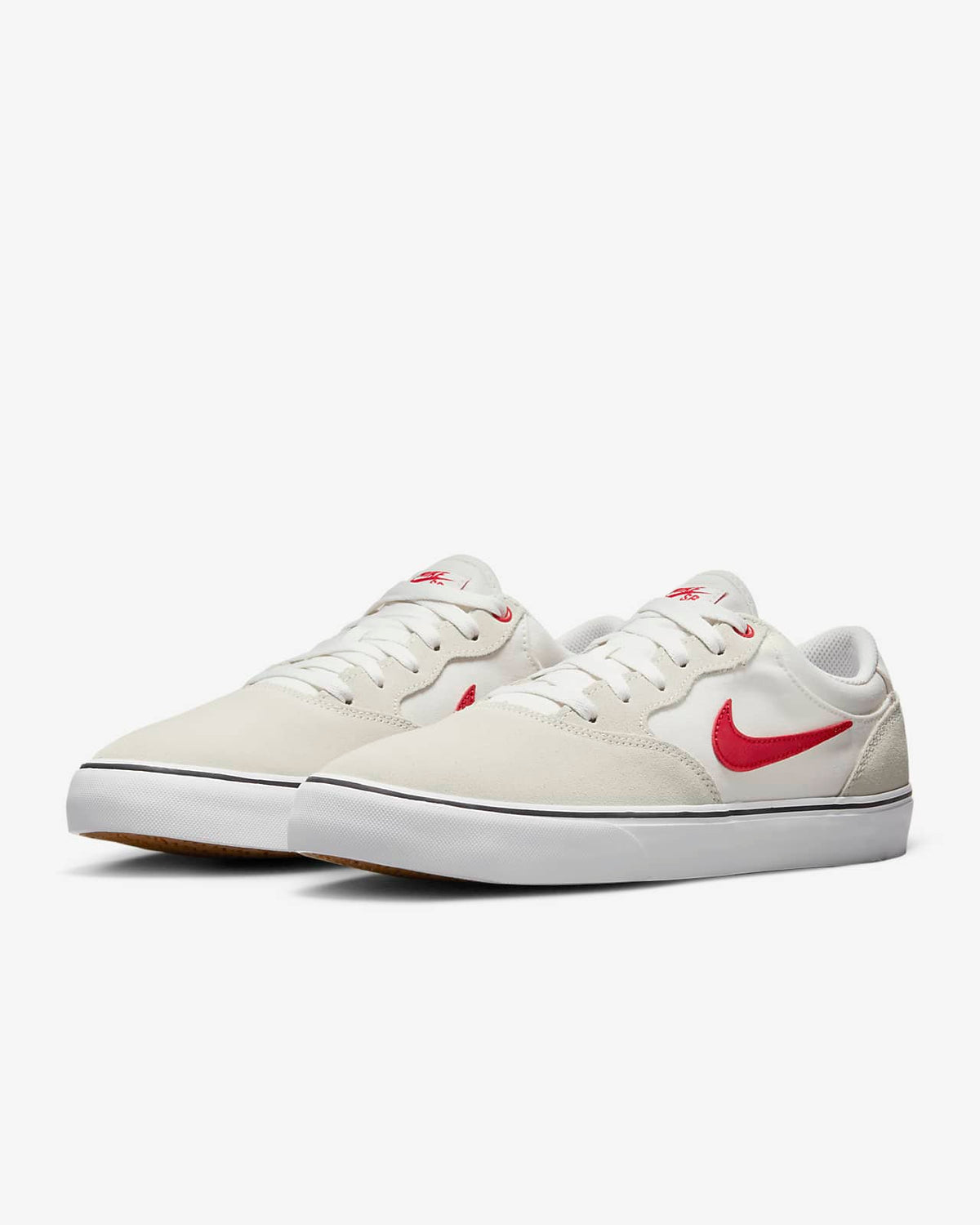 Nike Sb Shoes Chron 2 White Phantom Red Us Size Skateboard Sneakers