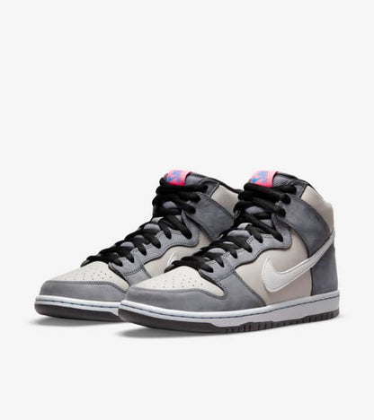 Nike SB Shoes Dunk Hi Pro Medium Grey Pink US SIZE Skateboard Sneakers
