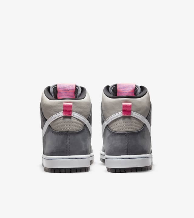 Nike SB Shoes Dunk Hi Pro Medium Grey Pink US SIZE Skateboard Sneakers