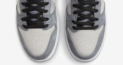 Nike SB Shoes Dunk Hi Pro Medium Grey Pink US SIZE Skateboard Sneakers