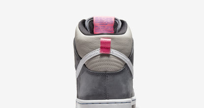 Nike SB Shoes Dunk Hi Pro Medium Grey Pink US SIZE Skateboard Sneakers