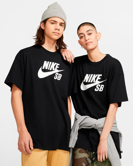 Nike SB Tee Logo Skate HBR Black White Unisex Skateboard T-Shirt