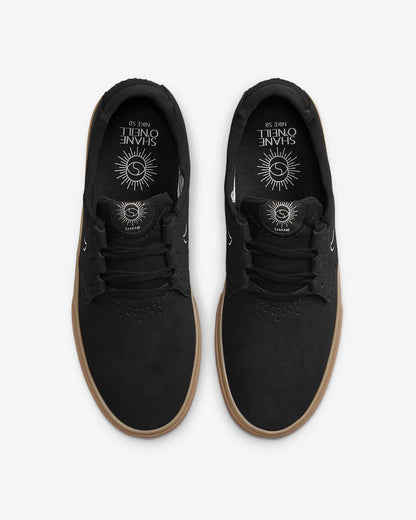 Nike SB Shoes Shane O'Neill Black Black White Gum US SIZE Skateboard Sneakers