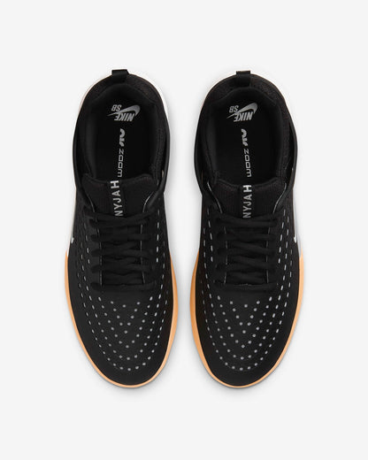 Nike SB Shoes Nyjah 3 Black White Gum US SIZE Skateboard Sneakers