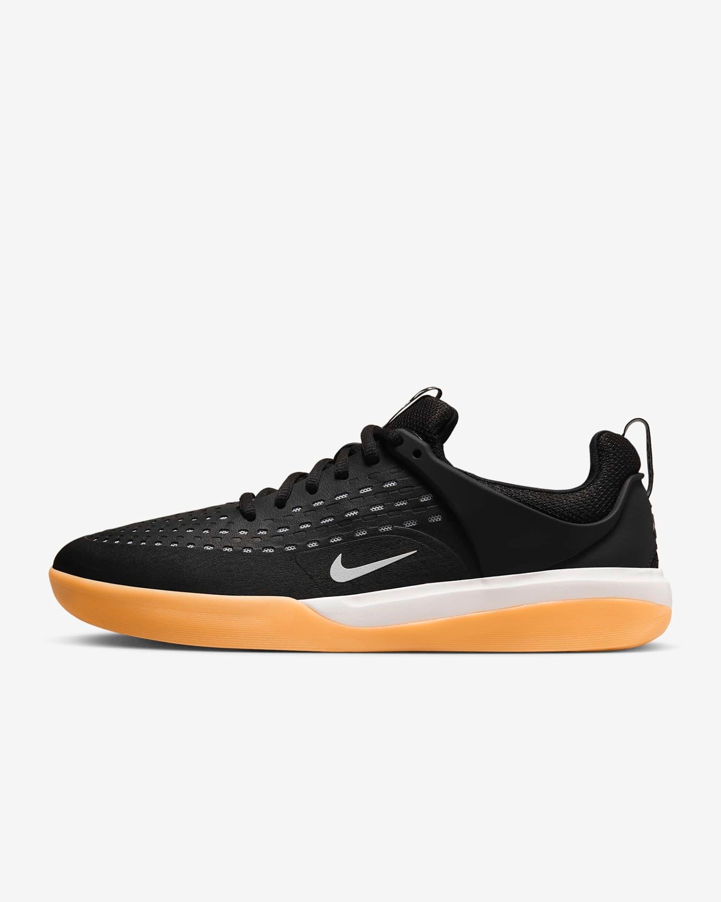 Nike SB Shoes Nyjah 3 Black White Gum US SIZE Skateboard Sneakers