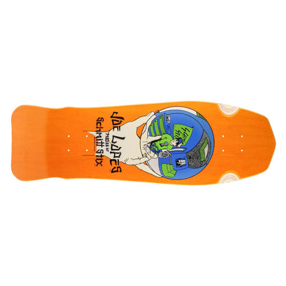 Schmitt Stix Skateboard Deck Joe Lopes Crystal Ball Orange/Green 9.875" Reissue
