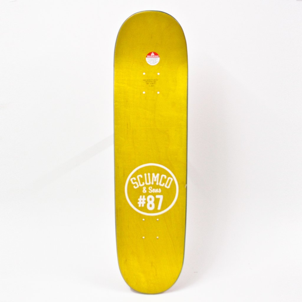 Scum co & Sons Skateboard Deck Dukes Up Kevin Taylor 8.25"