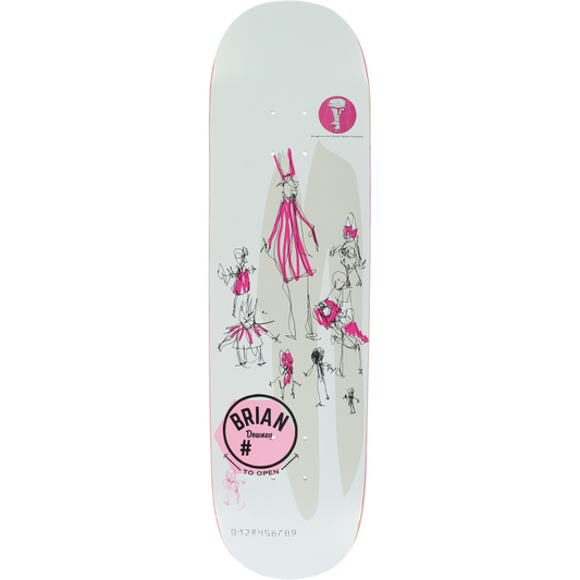 Scum co & Sons Skateboard Deck Models & Celebrities Brian Downey 8.25"