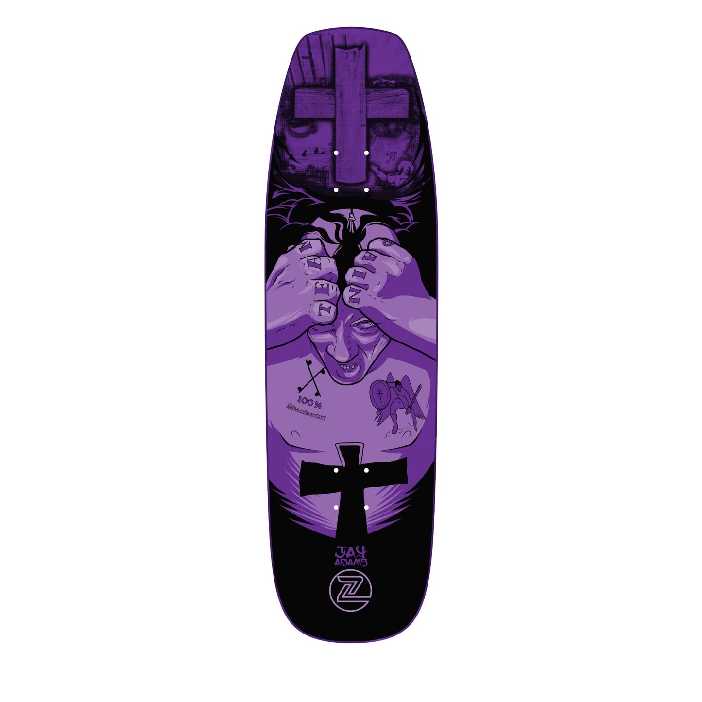 Z-Flex Skateboard Deck Jay Adams Master Craft 9.375" Purple (Limited 1 of 200)