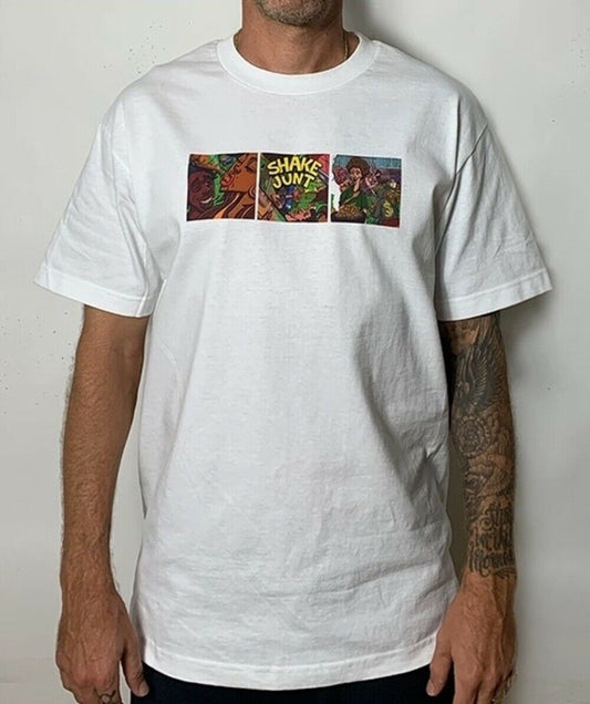 Shake Junt Tee Backyard White Skateboard T-Shirt