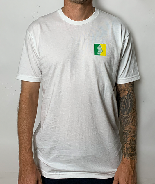 Shake Junt Tee Blocked White Skateboard T-Shirt