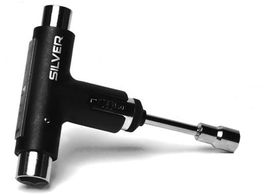 Silver Trucks Skate Tool Black Premium Ratchet Complete Skateboard T-Tool