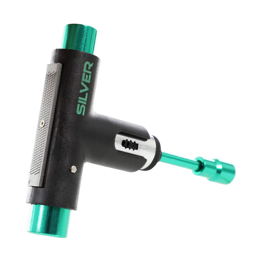Silver Trucks Skate Tool Black/Green Premium Ratchet Complete Skateboard T-Tool
