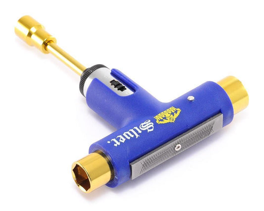 Silver Trucks Skate Tool LAGER BLUE Premium Ratchet Complete Skateboard T-Tool