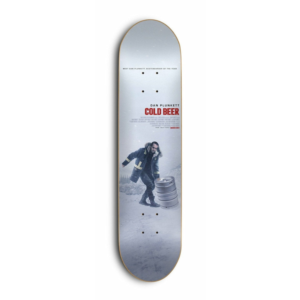 Skate Mental Skateboard Deck Dan Plunkett Cold Beer 8 25