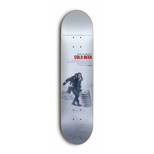 Skate Mental Skateboard Deck Dan Plunkett Cold Beer 8.25"