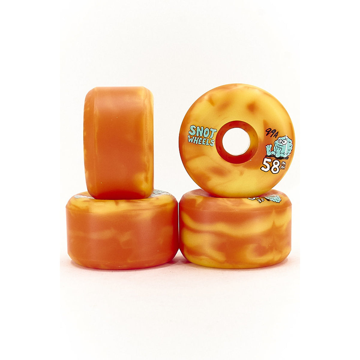 Snot Wheels Swirl Yellow Orange 58Mm 99A