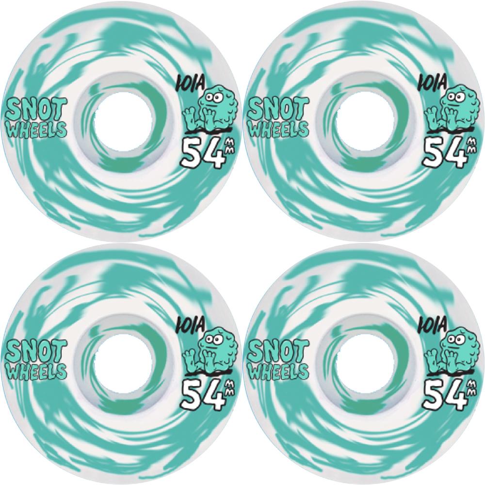Snot Wheels Swirl White Green 54Mm 101A