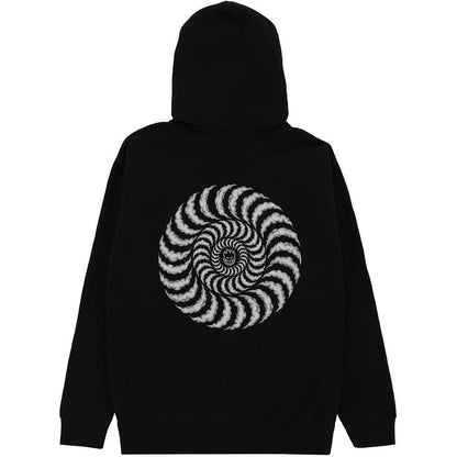 Spitfire Hood Zip Smoke Classic Black Skateboard Hoodie