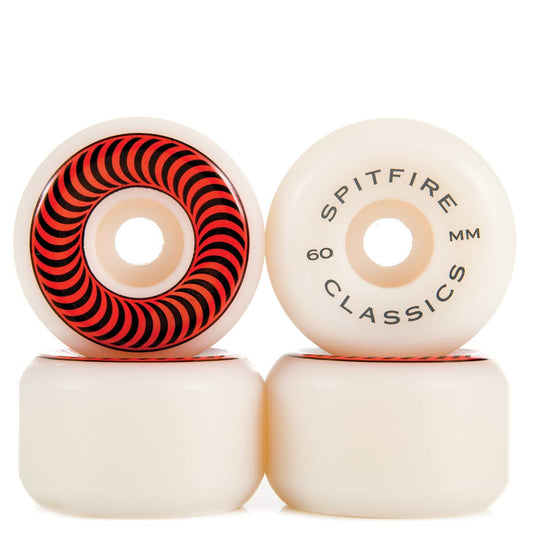 Spitfire Wheels Classics 60mm 99d White/Red Swirl