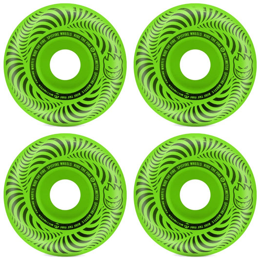 Spitfire Skateboard Wheels Flashpoint 52mm Classic Green 99d