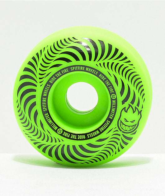 Spitfire Skateboard Wheels Flashpoint 52mm Classic Green 99d