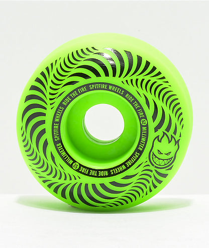 Spitfire Skateboard Wheels Flashpoint 52mm Classic Green 99d