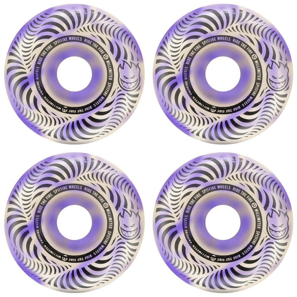 Spitfire Skateboard Wheels Flashpoint 52mm Classic Purple Swirl 99d