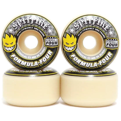 Spitfire Skateboard Wheels Formula Four Conical 52mm 99d F4