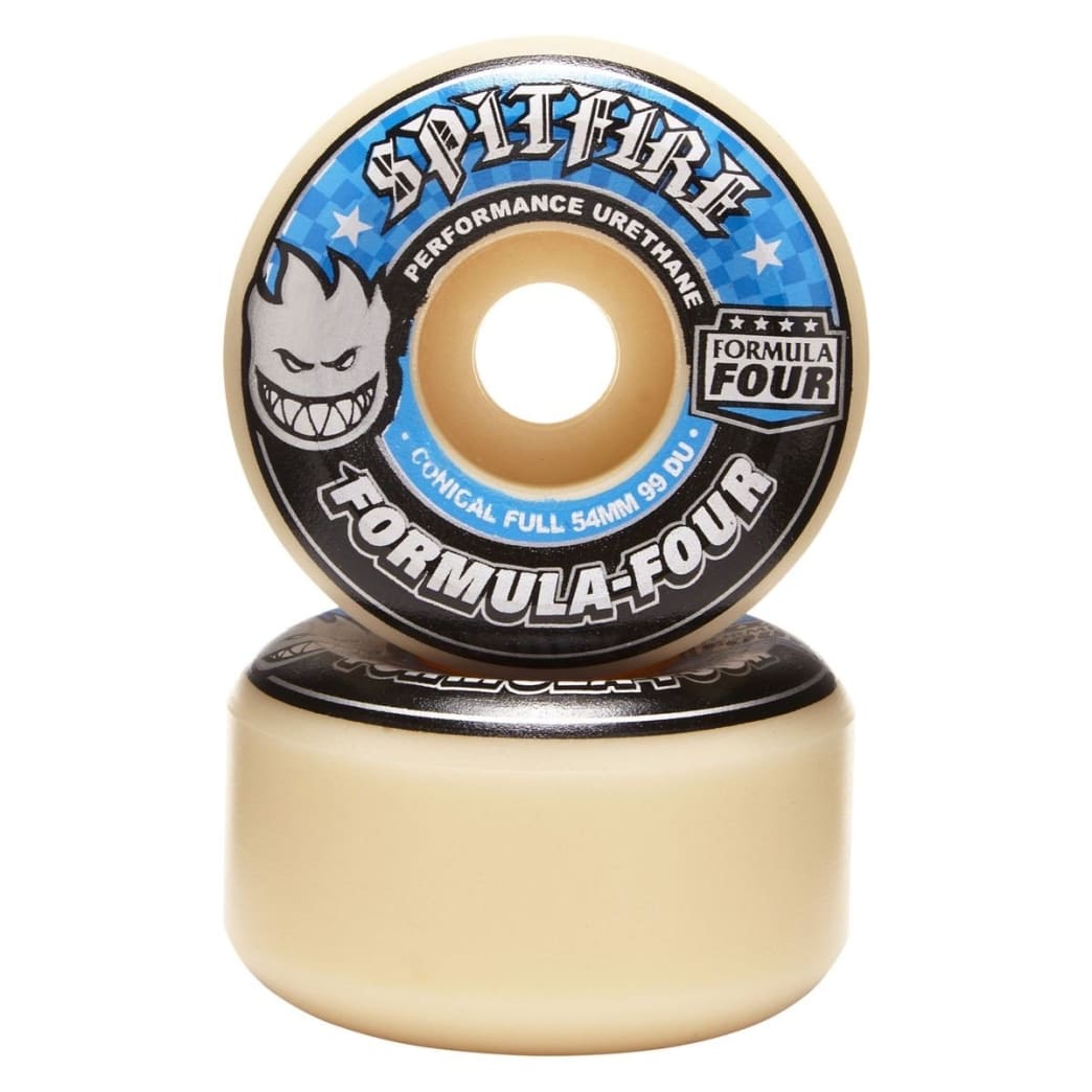 Spitfire Skateboard Wheels Formula Four Conical Full 53mm 99d F4
