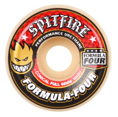 Spitfire Skateboard Wheels Formula Four Conical Full 56mm 101d F4