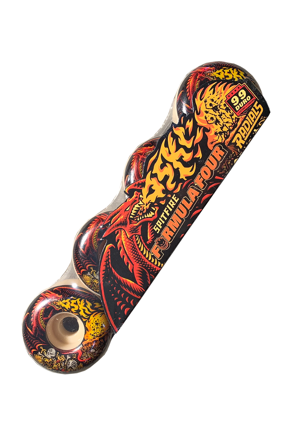 Spitfire Wheels Formula Four Oski 55mm Scorched Radials 99D F4