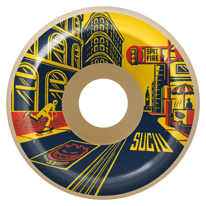 Spitfire Skateboard Wheels Formula Four Suciu Market 53mm Conical Full 99D F4