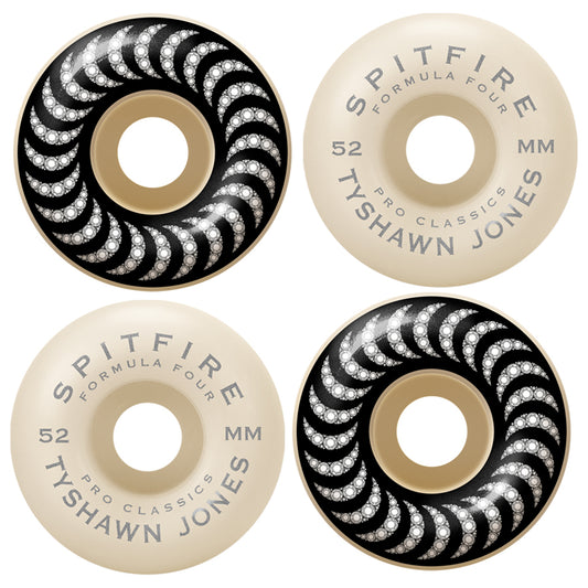 Spitfire Skateboard Wheels Formula Four Tyshawn Forever 52mm Classic 99D F4