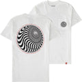 Spitfire Wheels Tee Pocket Skewed Classic Swirl White Skateboard T Shirt