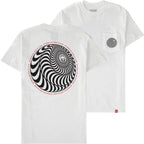 Spitfire Wheels Tee Pocket Skewed Classic Swirl White Skateboard T Shirt