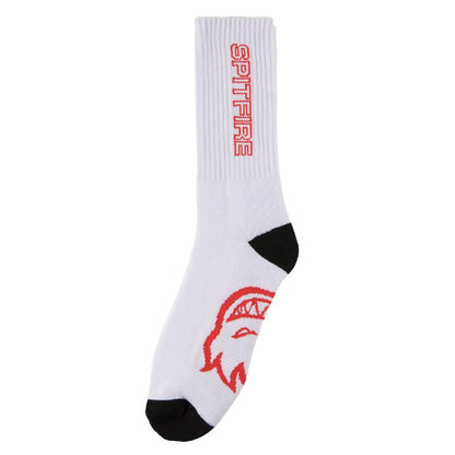 Spitfire Socks 3 Pack Classic 87 White Black Red SIZE 7-11 Crew Skateboard Sox
